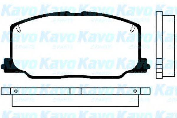 KAVO PARTS BP9012 Комплект тормозных колодок, дисковый тормоз