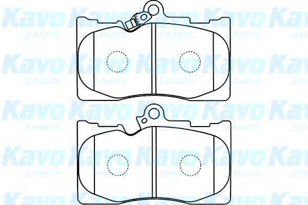 KAVO PARTS BP9102 Комплект тормозных колодок, дисковый тормоз