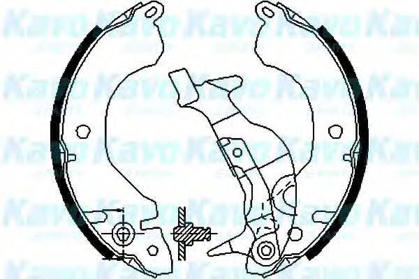 KAVO PARTS BS6404 Комплект тормозных колодок