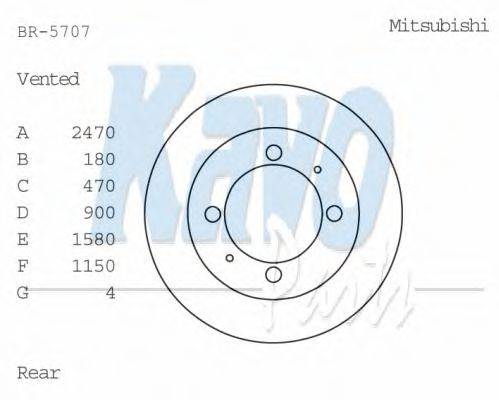 KAVO PARTS BR-5707