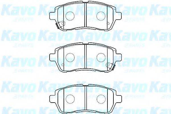 KAVO PARTS BP1519 Комплект тормозных колодок, дисковый тормоз