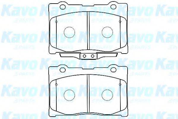 KAVO PARTS BP2052 Комплект тормозных колодок, дисковый тормоз