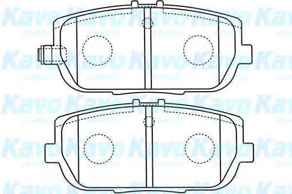 KAVO PARTS BP4564 Комплект тормозных колодок, дисковый тормоз