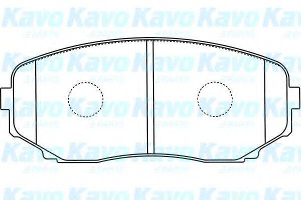 KAVO PARTS BP4573 Комплект тормозных колодок, дисковый тормоз