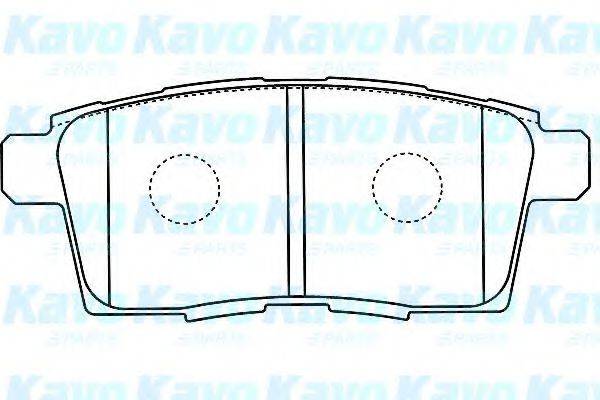 KAVO PARTS BP4574 Комплект тормозных колодок, дисковый тормоз