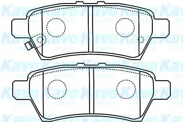 KAVO PARTS BP6595 Комплект тормозных колодок, дисковый тормоз