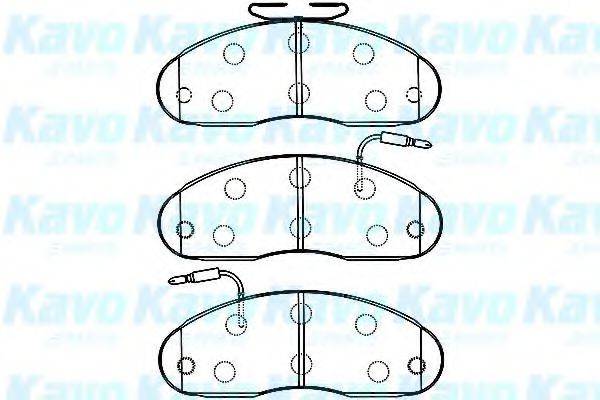 KAVO PARTS BP6598 Комплект тормозных колодок, дисковый тормоз