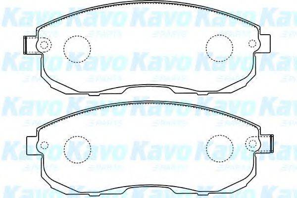 KAVO PARTS BP6602 Комплект тормозных колодок, дисковый тормоз