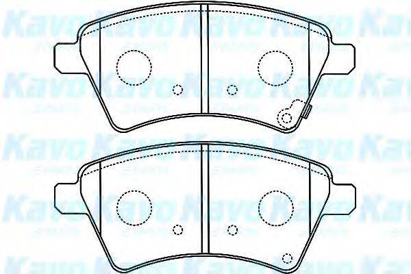 KAVO PARTS BP8529 Комплект тормозных колодок, дисковый тормоз