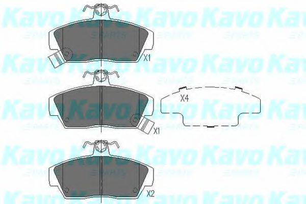 KAVO PARTS KBP2023 Комплект тормозных колодок, дисковый тормоз