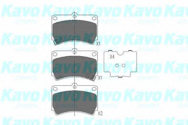 KAVO PARTS KBP4501 Комплект тормозных колодок, дисковый тормоз