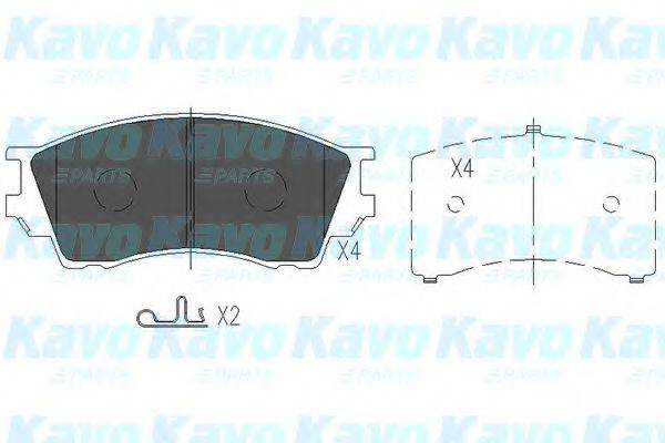 KAVO PARTS KBP4529 Комплект тормозных колодок, дисковый тормоз