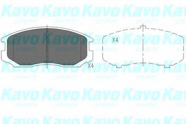 KAVO PARTS KBP5505 Комплект тормозных колодок, дисковый тормоз