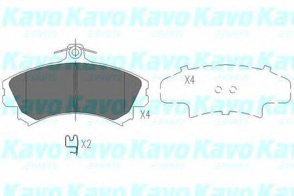 KAVO PARTS KBP5507 Комплект тормозных колодок, дисковый тормоз