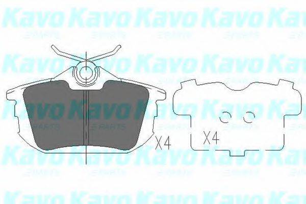 KAVO PARTS KBP5513 Комплект тормозных колодок, дисковый тормоз