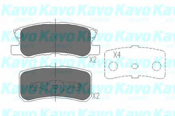 KAVO PARTS KBP5515 Комплект тормозных колодок, дисковый тормоз