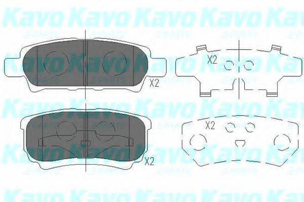 KAVO PARTS KBP5518 Комплект тормозных колодок, дисковый тормоз