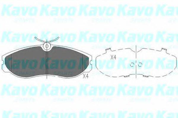 KAVO PARTS KBP6506 Комплект тормозных колодок, дисковый тормоз