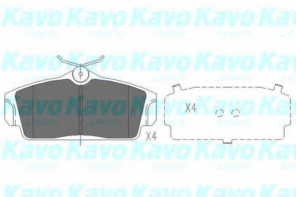 KAVO PARTS KBP6509 Комплект тормозных колодок, дисковый тормоз