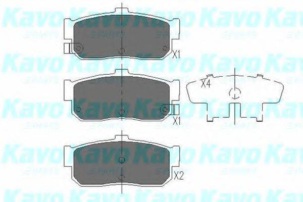 KAVO PARTS KBP6512 Комплект тормозных колодок, дисковый тормоз