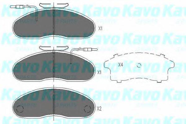 KAVO PARTS KBP6535 Комплект тормозных колодок, дисковый тормоз