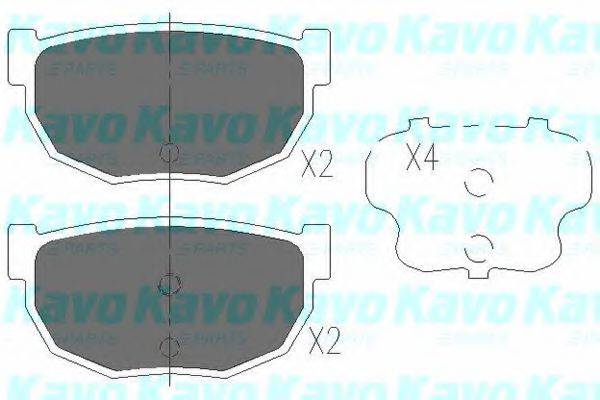 KAVO PARTS KBP6541 Комплект тормозных колодок, дисковый тормоз