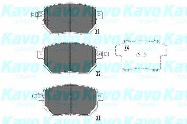 KAVO PARTS KBP6573 Комплект тормозных колодок, дисковый тормоз