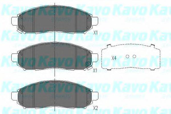 KAVO PARTS KBP6574 Комплект тормозных колодок, дисковый тормоз