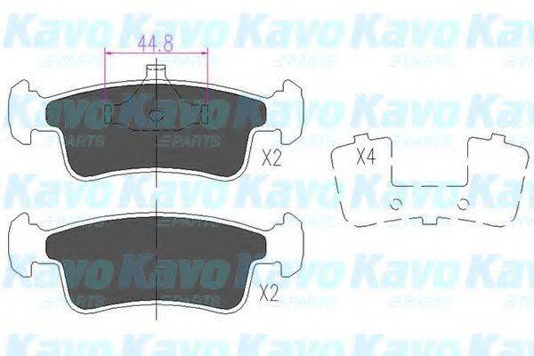 KAVO PARTS KBP8514 Комплект тормозных колодок, дисковый тормоз