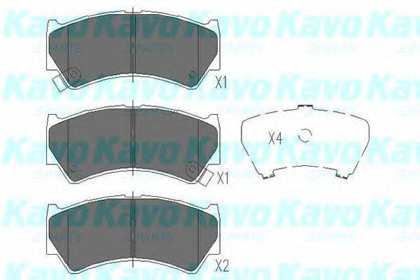 KAVO PARTS KBP8519 Комплект тормозных колодок, дисковый тормоз