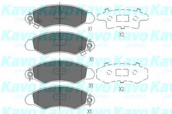 KAVO PARTS KBP8520 Комплект тормозных колодок, дисковый тормоз