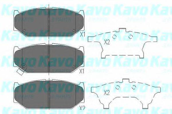 KAVO PARTS KBP8525 Комплект тормозных колодок, дисковый тормоз