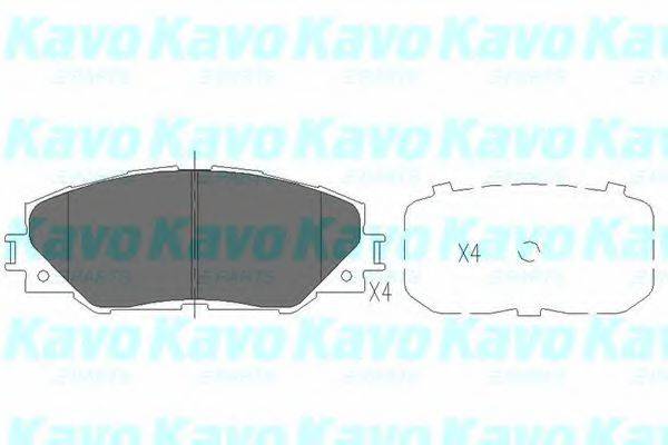 KAVO PARTS KBP9026 Комплект тормозных колодок, дисковый тормоз