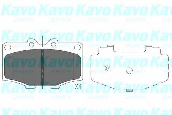 KAVO PARTS KBP9028 Комплект тормозных колодок, дисковый тормоз
