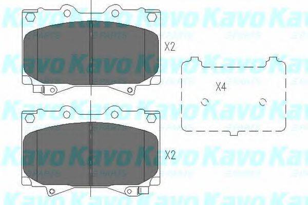 KAVO PARTS KBP9049 Комплект тормозных колодок, дисковый тормоз