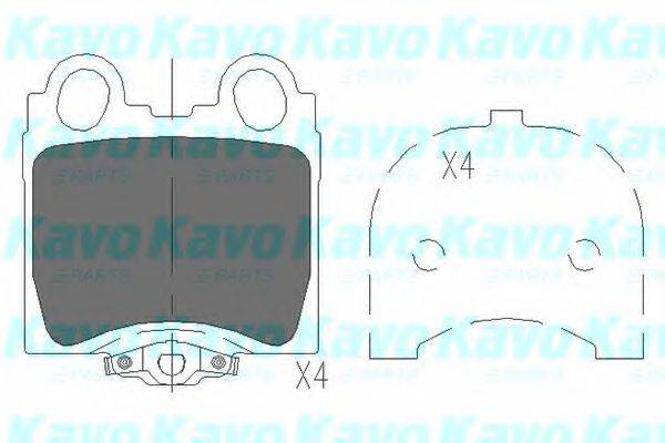KAVO PARTS KBP9066 Комплект тормозных колодок, дисковый тормоз