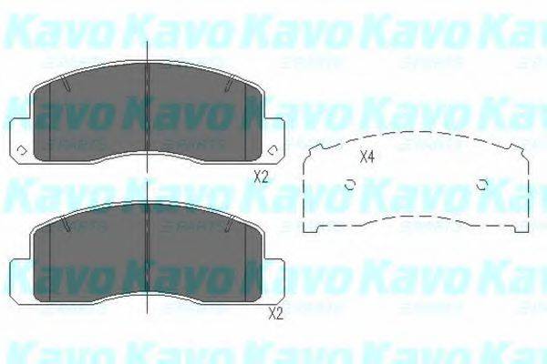 KAVO PARTS KBP9067 Комплект тормозных колодок, дисковый тормоз