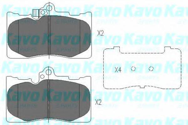 KAVO PARTS KBP9085 Комплект тормозных колодок, дисковый тормоз