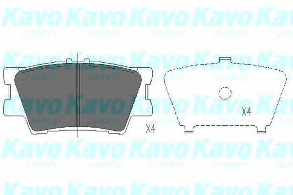 KAVO PARTS KBP9086 Комплект тормозных колодок, дисковый тормоз