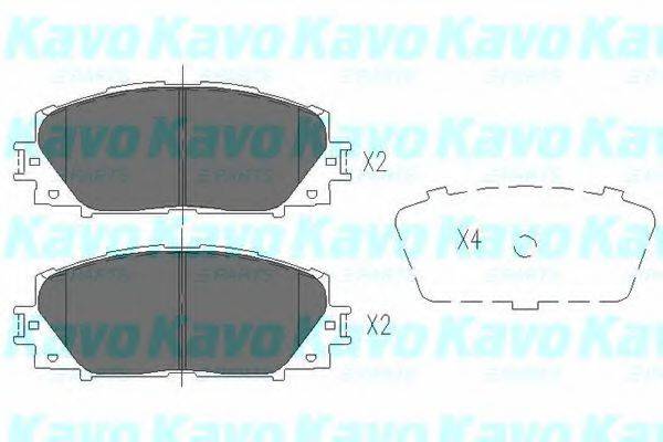 KAVO PARTS KBP9097 Комплект тормозных колодок, дисковый тормоз