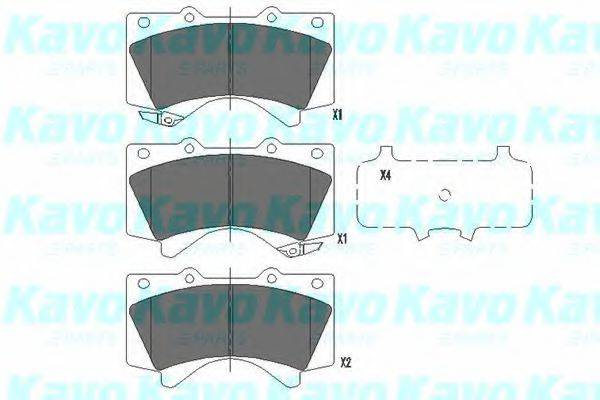 KAVO PARTS KBP9098 Комплект тормозных колодок, дисковый тормоз