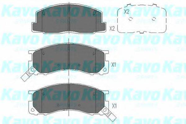 KAVO PARTS KBP9100 Комплект тормозных колодок, дисковый тормоз