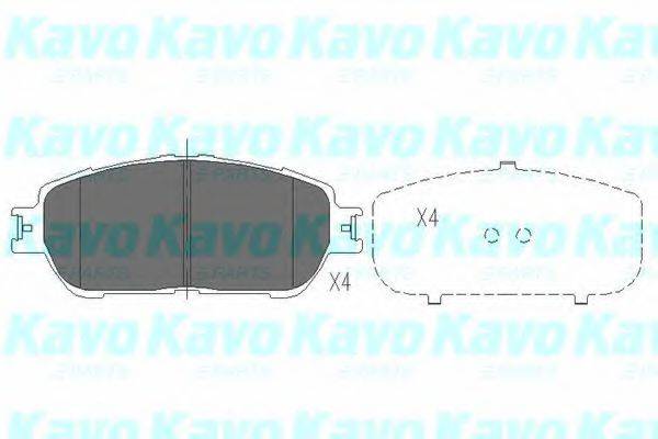 KAVO PARTS KBP9105 Комплект тормозных колодок, дисковый тормоз