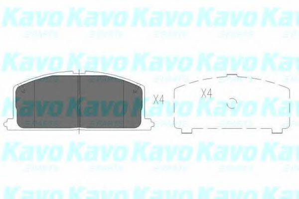 KAVO PARTS KBP9109 Комплект тормозных колодок, дисковый тормоз