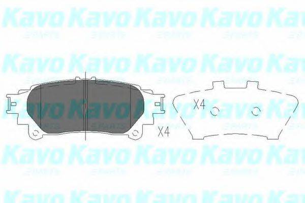 KAVO PARTS KBP9111 Комплект тормозных колодок, дисковый тормоз