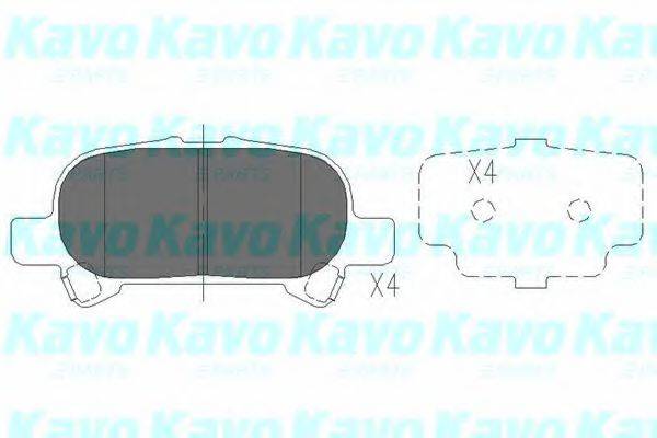 KAVO PARTS KBP9119 Комплект тормозных колодок, дисковый тормоз