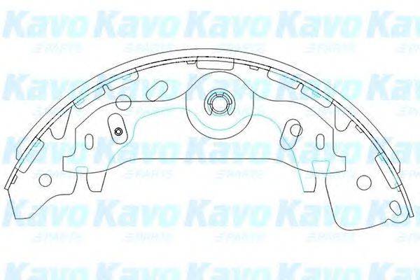 KAVO PARTS KBS3405 Комплект тормозных колодок