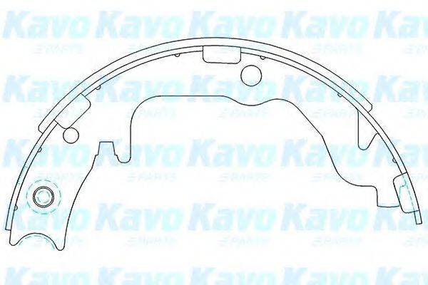 KAVO PARTS KBS6403 Комплект тормозных колодок