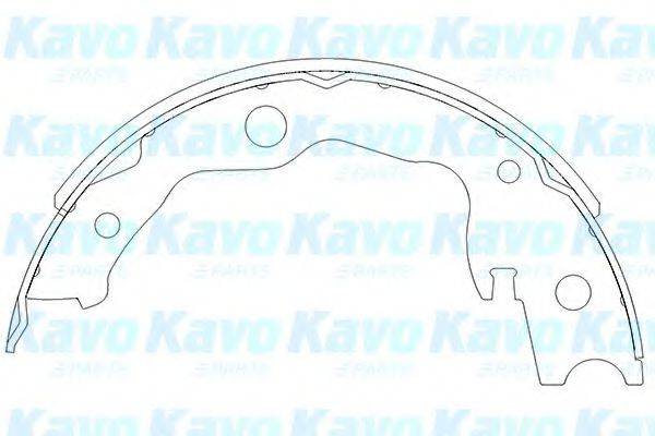 KAVO PARTS KBS7403 Комплект тормозных колодок