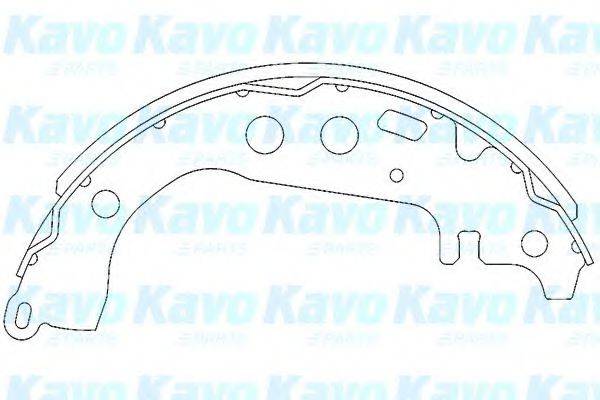 KAVO PARTS KBS9904 Комплект тормозных колодок